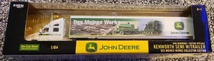 JOHN DEERE 1/64 2005 Des Moines WORKS KENWORTH SEMI & TRAILER ERTL Die-cast - Picture 1 of 3
