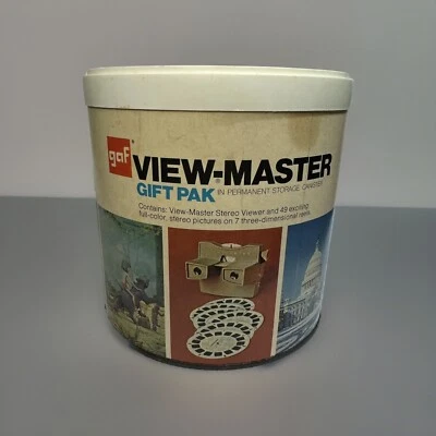 View Master Gift Pak Canister 7 Reels In Storage Case No View Master Included - Image 1 of 4