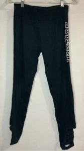 Justice Girl’s Black Logo Leggings - Picture 1 of 6