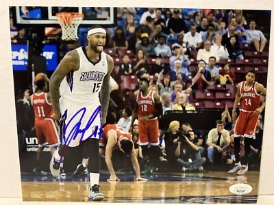 Foto firmada por DeMarcus Cousins Sacramento Kings 8x10 JSA Foto 1 de 4