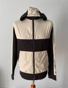 Emporio Armani Black and Cream Windbreaker with Color Block Design, Size Medium - Picture 1 of 8