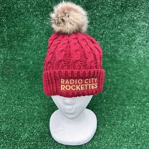 Radio City Rockettes Toboggan Pom Christmas Spectacular Apollo USA Dark Red Gold - Picture 1 of 6