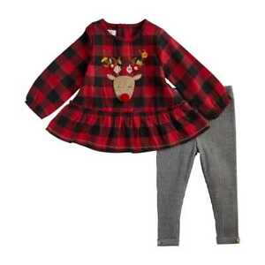 Mud Pie H1 Baby Girl Alpine Village Reindeer Tunic Legging 11010346 Choose Size