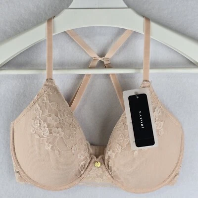 $84 Natori 30DD Bra 727191 Cherry Blossom Plunge Lace Convertible Spacer Push-Up - Image 1 of 4