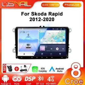 Android Car Radio For Skoda Rapid NH3 NH1 2012-2020 Multimedia 4G GPS Navigation - Picture 1 of 32