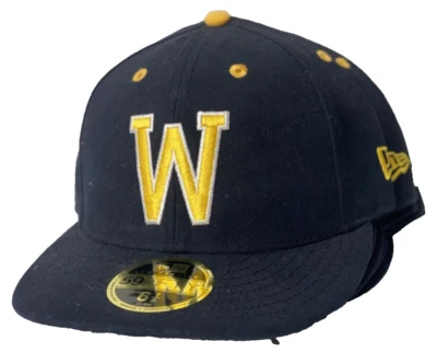 New Era Washington Huskies Gold w/Logo - Unisex Fitted Hat Cap - Assorted Sizes - Image 1 of 4