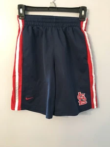 NIKE JUNGEN MARINEBLAU MIT ROT & WEISSEN STREIFEN ST. LOUIS CARDINALS SHORTS - GRÖSSE 12/14 - Bild 1 von 9