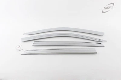 SAFE Chrome Weather shields 4P for 2016 ~ 2018 Toyota Hilux Dual Cap - Image 1 of 4