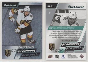 2020-21 Upper Deck Parkhurst Prominent Prospects Peyton Krebs #PP21 Rookie RC