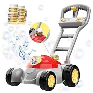 (Upgraded 5000+ Bubbles Per Min) Bubble Lawn Mower,Bubble Machine for Toddlers 