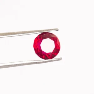 2.0 Ct Certified Natural Round Cut Red Ruby Madagascar Top Quality Gems AC-663 - Picture 1 of 21
