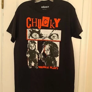 Hybrid Apparel Chucky Wanna Play Horror T-Shirt Size Medium NWOT - Picture 1 of 8
