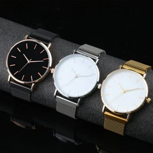 Women's Watches Simple Style Mesh Belt Alloy Watchband Casual Dress Wristwatch - Picture 1 of 10