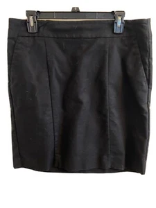 Ann Taylor Skirt Womens Size 10 Black Straight Pencil Stretch Career Basics - Picture 1 of 3