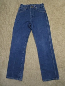 Pantalones de mezclilla Wrangler para niños 16 azules corte vaquero calce original 26x30 niños occidentales - Imagen 1 de 8
