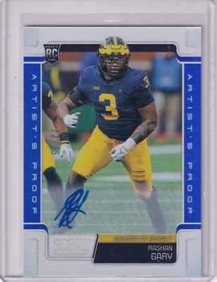 Rashan Gary 2019 Panini Score Artist's Proof Rc Auto (32/35) - Image 1 of 2