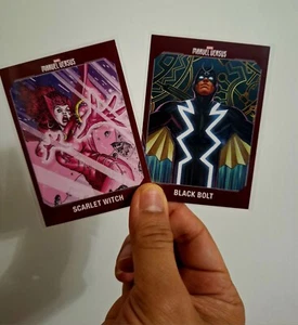 BLACK BOLT vs SCARLET WITCH 2021-2022 Marvel Versus Panini Trading Cards~ NM - Picture 1 of 2