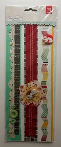 Basic Grey Serendipity & Shine On-Scrapbook Layered Trims-I do combine shipping - Picture 1 of 1