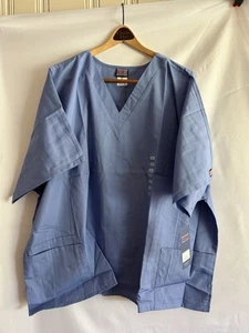 Cherokee Scrubs Top 4700 Womens 4X-Large V Neck Ciew Blue New Tags And Packaging - Picture 1 of 2