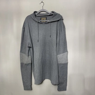 Sudadera con capucha gris manga larga 2XL Hudson & Barrow NYC grande para hombre Foto 1 de 4