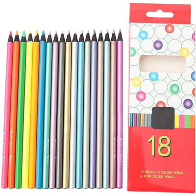  18 Pcs Farbstifte Buntstifte Set Bleistifte Für Kinder Zeichenstifte - Bild 1 von 4