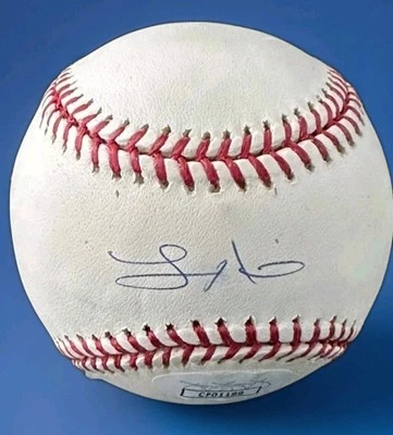 Laynce Nix  Texas Rangers Brewers Reds Signed AUTO Baseball JSA COA  Autographed - Image 1 of 4