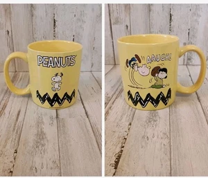 2024 ZAK! Peanuts Snoopy Coffee Mug 21 Oz Charlie Brown Yellow Unused - Picture 1 of 10