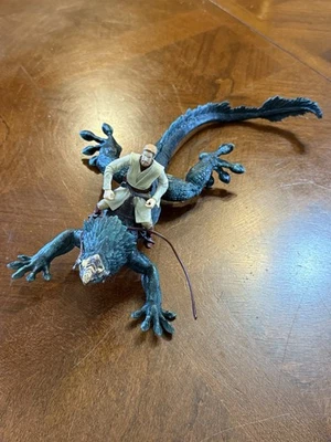 2005 Star Wars La Venganza de los Sith Obi-Wan Kenobi Boga Lizard Figura Hasbro LFL Foto 1 de 4