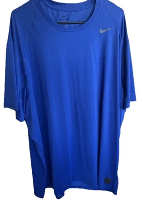 Camisa de compresión Nike Pro suave ajustada para hombre 4XL entrenamiento gimnasio azul correr fútbol Foto 1 de 4
