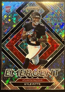 2021 Panini Prizm Emergent Disco Kyle Pitts RC Atlanta Falcons #E-11 Rookie Card - Foto 1 di 2