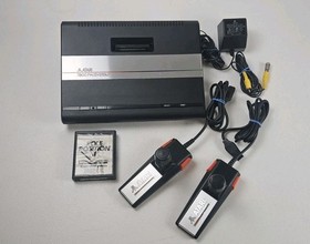 Atari 7800 Pro System Video Game Console - With Controllers and Game TESTED