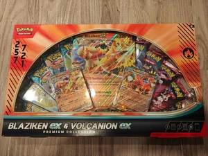 🔥IN HAND FAST SHIP🔥 Pokémon TCG: Blaziken ex & Volcanion ex Premium Collection - Picture 1 of 2