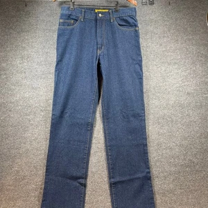 Pantalones de mezclilla Real Ranch Premium para hombre 32X36 lavado oscuro pierna recta algodón - Imagen 1 de 8
