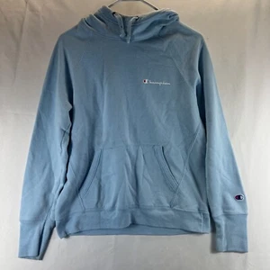 Champion Light Blue Long Sleeve Casual Hooded Sweatshirt Women's Size Small - Picture 1 of 19