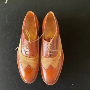 Zapatos Oxford vintage Paul Smith Dennis de cuero bruñido y lona - Imagen 1 de 11