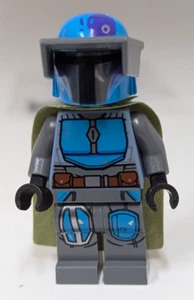 Lego SW1080  Mandalorian Tribe Warrior - Male, Olive Green Cape, Dark MiniFigure - Picture 1 of 4