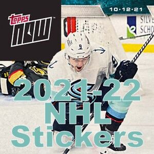 2021-22 Topps Now NHL Stickers - pick from list - in hand - qty discount