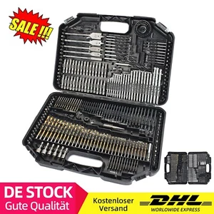 111 Tlg. Bohrer Bits Koffer Set Metall Stein Holz Schrauber Bit Satz Garten - Bild 1 von 10