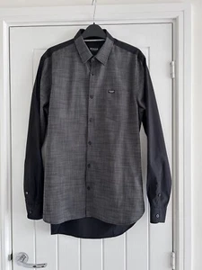 Camicia Uomo Guess M UK36 Grigio e Nero - Foto 1 di 4