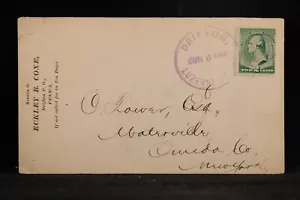 Pennsylvania: Drifton 1889 Eckley B. Coxe Cover, VF Violet Luzerne County Cancel - Picture 1 of 2