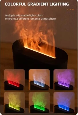 Fire Style Humidifier With 7 Color Flame, 4.4 oz Cold Mist - Image 1 of 4