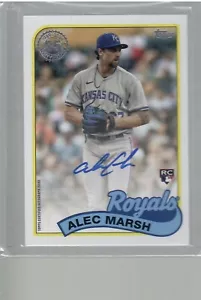 ALEC MARSH ROOKIE 1989 TOPPS AUTO 2024 TOPPS BÉISBOL - Imagen 1 de 2