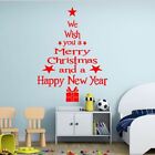 Merry Christmas New Year Removable Wall Sticker Window Home Shop Party Decor