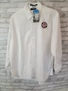 NEW Devon Jones Large AUTHORIZED BUICK SERVICE L/S Button Up White Shirt Patch - Picture 1 of 10