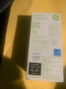 GE Compact Fluorescent Spiral CFL 20W Light Bulb NEW - Picture 1 of 4