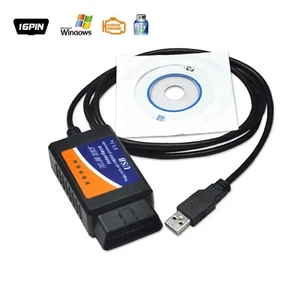 Cable Diagnostico Multimarcas ELM327 conexion USB OBD2 v1.5 + CD incluido - Picture 1 of 1