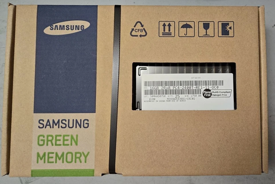 Samsung M393A2K43BB1-CRC 16 RDIMM  PC4-2400T Memory RAM For Servers - Brand New - Image 1 of 1