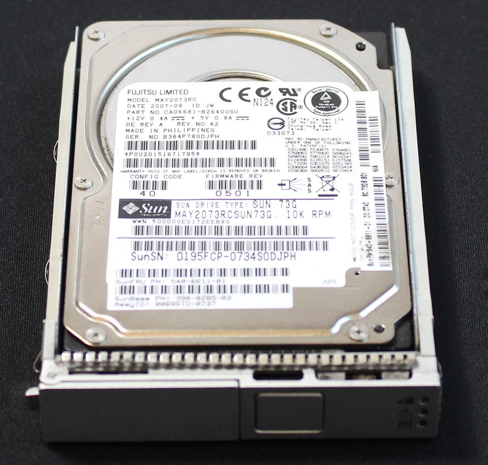 SUN 540-6611-01 72GB 10K Hot Swap SAS - Bild 1 von 1