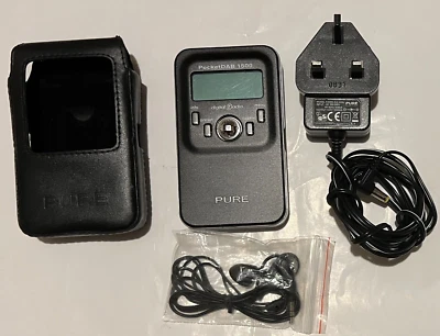Pure 1500 DAB/FM Pocket Radio + Charger + Case & Earphone Good Condition & P W O - Image 1 of 4