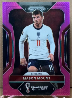 Mason Mount 2022 Panini Prizm FIFA World Cup Qatar #92 Pink Prizm - Image 1 of 2